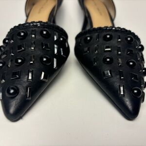 ANTONIO MELANI Black Studded Pumps